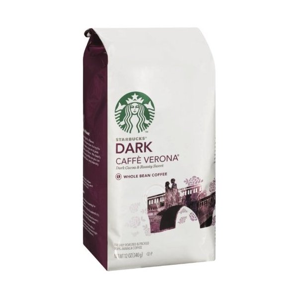 Starbucks Caffe Verona Whole Bean Coffee,12 Ounce (Pack of 3)