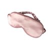 LULUSILK Mulberry Silk Sleep Eye Mask & Blindfold with Elastic Strap/Headband, Soft Eye Cover Eyeshade for Night Sleeping, Travel, Nap(Pink)