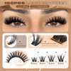 Fluffy Lash Clusters 5D Volume Lashes Clusters 10-16mm Cluster Eyelash Extensions Wispy DIY Individual Lashes Extension Soft False Eyelashes Clusters by ALPHONSE