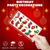 114 PCS Christmas Stocking Temporary Tattoos Themed Birthday Party Decorations Favors Supplies Decor Red Xmas Tree Sock Tattoo Stickers Gifts For Game Boys Girls Classroom School Prizes Reward