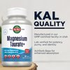 KAL Magnesium Taurate 400mg Plus Vitamin B6, Chelated Magnesium Supplement, High Absorption Magnesium Complex, Muscle and Heart Health Support, Vegan, Gluten Free, 60-Day Guarantee (120 CT)