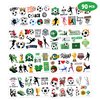90 PCS Soccer Ball Temporary Tattoos Sticker Football, Sports Themed Birthday Party Decorations Supplies Favors Gifts Girls Boys Europa, World Cup Cute Tattoo School Reward Game