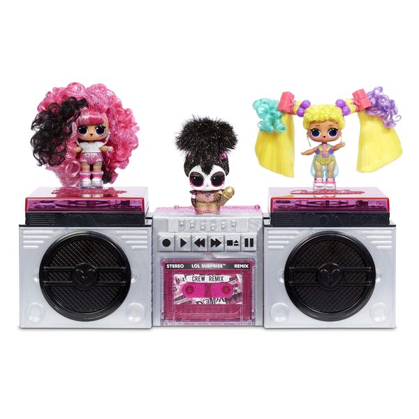 L.O.L. Surprise! LOL Surprise Remix Pets 9 Surprises, Real Hair Includes Music Cassette Tape with Surprise Song Lyrics, Accessories, Dolls