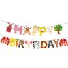 Farm Animals Birthday Party Decorations Farm Animals Happy Birthday Banner with Barnyard Bunting Garland for Kids Boys Girls Farm Theme Party Decorations Supplies