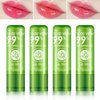 WENJLYJ 4 PCS Aloe Vera Lipstick,Magic Temperature Color Changing Lip Gloss Set,Long-lasting Nutritious Waterproof Lip Balm Moisturizing Lipstick Lip Makeup Kits for Women