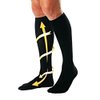 4 Pairs TASOM Compression Socks Over the Calf Below Knee Sock Stockings For Men Woman Foot Feet Ankle Heel Pain Ache Swelling Relief - 4 Pairs Black LG/XL