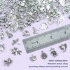 JIALEEY Wholesale 100 PCS Mixed No Repeated Silver Pewter Smooth Metal Charms Pendants DIY for Necklace Bracelet Dangle Jewelry Making and Crafting, Animal Charms