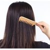 2 Pcs Wooden Wide Tooth Comb for Women Men, Anti-static Detangling Hair Comb Styling Comb for Curly Fine Straight Wet Dry Hair, Natural Bamboo Comb