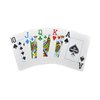 Copag *4-Color Faces* Legacy Design 100% Plastic Playing Cards, Poker Size (Standard) Jumbo Index Red/Blue Double Deck Set