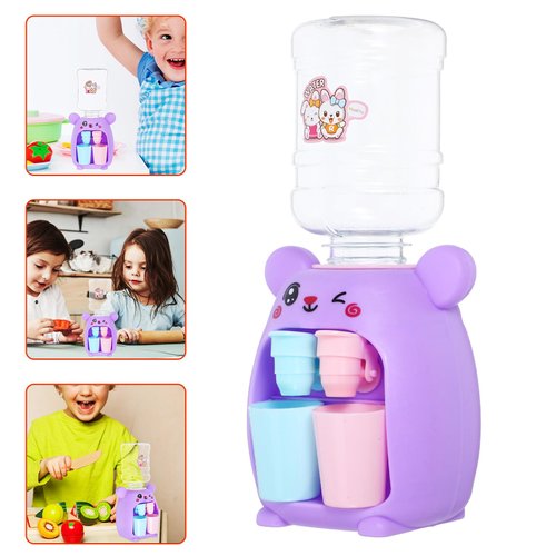 Water Dispenser Toy Mini Water Machine Toy Drink Water Machine Toy for (Purple)