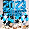 KatchOn, Blue 2023 Balloons Set - 40 Inch, Pack Of 43 | Congrats Grad Graduation Banner, Graduation Balloons 2023 | Graduation Decorations Class of 2023 Teal and Black, Blue 2023 Graduation Decoration