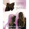 LaaVoo Beaded Weft Hair Extensions Human Hair Beaded Weft Extensions Balayage Human Hair Beaded Hair Extensions Ombre Darkest Brown to Light Brown 18inch 50g