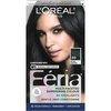 L'Oreal Paris Feria Multi-Faceted Shimmering Permanent Hair Color, 20 Black Leather (Natural Black), Pack of 1, Hair Dye