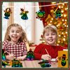 JULMELON Christmas Scratch Art, 36 PCS Christmas Crafts Kits for Kids Rainbow Magic Scratch Paper Cards Xmas Hanging Ornaments Decorations DIY Winter Holiday Party Favors