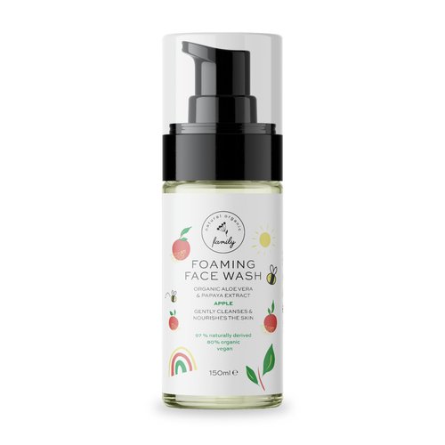 Kids Organic Foaming Face Wash - Natural Skincare for Teen Girls 10-12 - Gentle Facial Cleanser C...