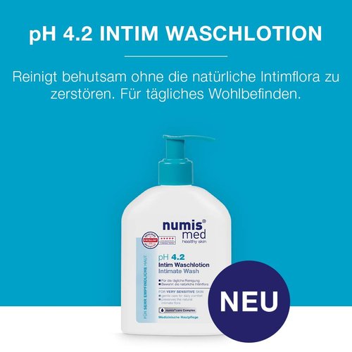 Numis Med Intimate Wash pH 4.2, Skin-Soothing pH Balance Feminine Wash for Every Woman, Feminine Cleansing Wash for Sensitive Skin, 8.78 Ounces