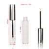 COSIDEA 12PCS Empty plastic Matte Silver 10ml Eyeliner tubes packing Vials Bottle Containe Eyeliner Brush Applicator for DIY Eyelash Growth Oil