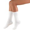 Truform Medical Compression Socks for Men and Women; 8-15 mmHg Crew Length to Mid-Calf, White, X-Small (Pack of 2)