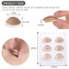 Pretty memory 3 Pairs Eyelids for Lash Practice Replacement Eyelids for Lash Mannequin Head Silicone Rubber Practice Eyelids for Eyelash Extensions Makeup Practice