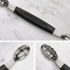 Messermeister Double-Ended Scalloped & Oval Melon Baller - Creates 2 Different Shapes - AISI420 Stainless Steel & Soft-Grip Handle