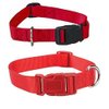 Zack & Zoey RED Dog Collar Bulk LOT Packs 4 Sizes Nylon Litter Band Puppy Rescue Shelter(Small - 10 to 16 Inch 5 Collars)