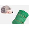 Silver Paw Sleeping Porcupine Dog Toy Interactive 2-in-1 Plush w/Squeaker & Crinkle