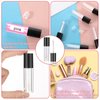 Molain 10pcs Empty Lip Gloss Tubes, 2.5ml Mini Refillable Cosmetic Containers Bottles Lip Balm Bottles for Lipstick Samples, Lip Balms(Black tube cap)