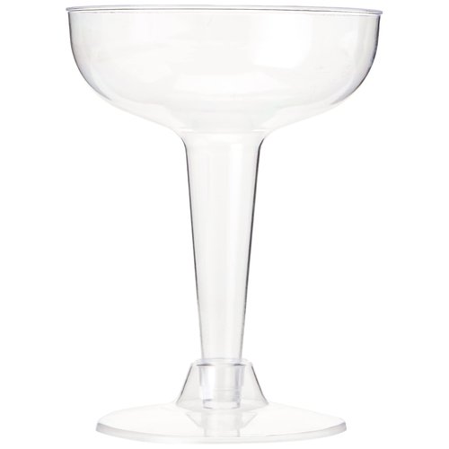 Elegant Party Pack Clear Plastic Champagne Glasses - 4 oz. (32 Pcs.) - Perfect for Home, Weddings & Events