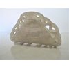 Lite gray iredescent marbled acrylic hair claw clip