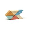 6 Piece Tegu Pocket Pouch Prism Magnetic Wooden Block Set, Sunset