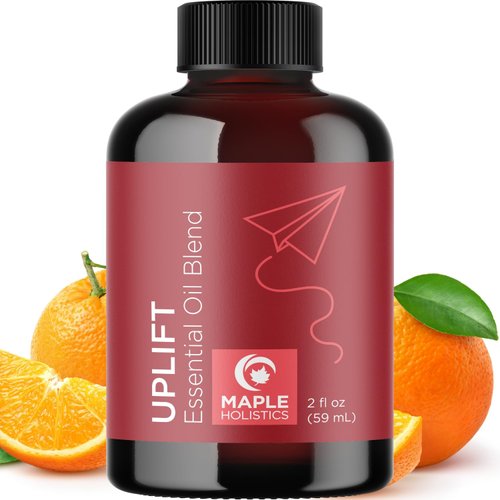 Uplift Aromatherapy Essential Oil Blend - Happy Calming Essential Oils for Diffusers for Home and Travel with Citrus Oils and Pure Aromatherapy Oils