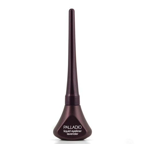 Palladio Liquid Eyeliner, Highly Pigmented and Waterproof Eyeliner, For Intense Eye Definition, Smear-proof Eyeliner Liquid, Includes Easy Grip Wand and Felt Tip Eyeliner Applicator, Lavender