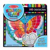 Melissa & Doug Stained Glass Made Easy Activity Kit: Butterfly - 140+ Stickers - Kids Sticker Stained Glass Craft Kit; Sun Catchers For Kids Ages 5+