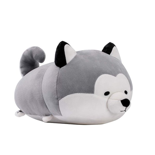 LHUI Super Soft Plush Cartoon Gift - Stuffed Animal Toy - Dog Soft Hugging Toy - Husky Shape Kawaii Pillow(13.4 inch)