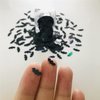 10 Grams/Pack -10MM Black Bat Shape Holographic Sequins Glitter Halloween Festival Rave Beauty Makeup Face Body Nail Art Decoration LB1000