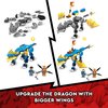 LEGO® NINJAGO® Jay’s Thunder Dragon EVO 71760 Building Kit Playset for Ages 6;Posable Dragon Toy