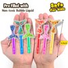 24PCS Glitter Mermaid Tail Bubble Wands for Kids Mermaid Party Favors Decorations Supplies, Mermaid Party Pinata Stuffer, Goodie Bags Filler, School Classroom Prizes