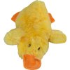 HUMMINGBIRD 8-Inch Small Duck Plush No-Stuffing Dog Toy Squeak Toy (Yellow)