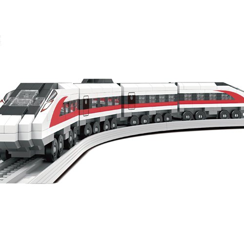 Train Building Blocks Sets STEM Model Toys Building Mini Bricks Kits with Train Tracks DIY Construction Educational Gift 500pieces for 8+ Kids (High Speed Railway)