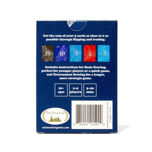 Nilsum - A Zero Sum Strategy Game - Casual Strategy Game for Adults, Teens, and Kids, Family Games for Kids and Adults, Card Games for Adults