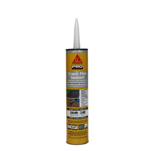 Sikaflex Crack Flex Sealant, Gray, High performance, textured polyurethane sealant, self-leveling, sealant for sealing horizontal cracks, 10,1 fl. Oz
