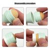 Shaoduoli Oil Absorbing Volcanic Roller,Facial Oil Resistant Rolling Stone Ball,Face Oily Skin Control Tool,Instant Results,Remove Excess Shiny,Double-end/Reusable/Washable/Replaceable