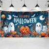 Halloween Backdrops for Kids Children Parties 4x6 ft Night Happy Halloween Banner, Ghost Halloween Party Decorations Halloween Party Banner, Spooky Halloween Decorations Indoor (C)