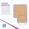 Dynarex SiliGentle Foam Dressings, Advanced Wound Care, Waterproof and Absorbent, 4” x 4” Foam Pad Dressing with Silicone Layer, 1 Box of 10 Adhesive Silicone Foam Dressings