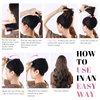 MYKURS Extra Long Mesh Wig Caps for Long Thick Hair, Fishnet Open-end Wig Cap for Women, Reusable Hair Net for Wrapping Hair, Twist and Re-cover Hair Net for Wigs, 2 Pieces