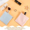 WSICSE 6 Pcs Lambskin Pocket Cosmetic Bag Squeeze Top, 3 Size Portable No Zipper Self-Closing Pouches for Purse Mini Bag Purse Small Makeup Pouch for Purse Cosmetics Headphones Jewelry