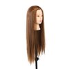 Mannequin Head Real Makeup Hairdresser Training Head Cosmetology Doll Head Blond Model Without Stand for Practicing Glamour Hairstyles