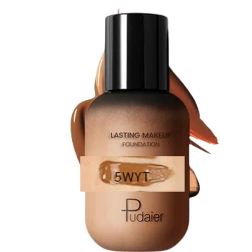5WYT - Concealing 24-Hour (Color: Warm Yellow Tanned 5) Liquid Foundation For Face & Body Full Coverage - Invisible Pores, Covering Blemishes, 1 fl. oz.|