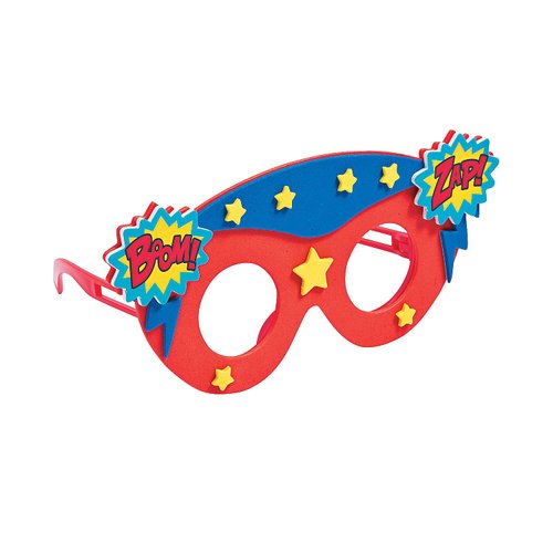 Kids Superhero Foam Glasses Craft Kit -12 - Crafts for Kids and Fun Home Activities