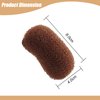 2 Pcs Charming Bump It Up Volume Inserts Hair Comb Do Beehive Hair Style Tool Hair Pads, Do Beehive Hair Base Styling Clip Accessories for Women Lady Girl (Black and Brown)